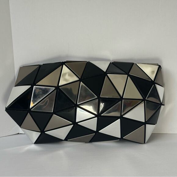 Issey Miyake Bao Bao Distortion Clutch Bag in Platinum Mix - Picture 5 of 11